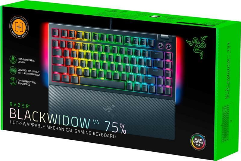 Клавиатура Razer BlackWidow V4 75% Black (RZ03-05000100-R3M1)