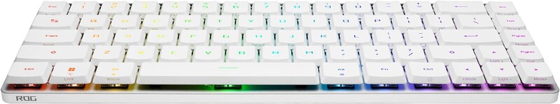 Клавіатура бездротова Asus ROG Falchion RGB WL BT White (90MP03EC-BKMA10)