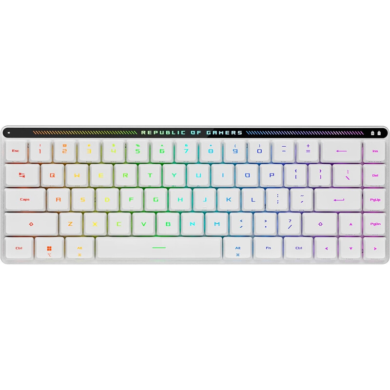 Клавіатура бездротова Asus ROG Falchion RGB WL BT White (90MP03EC-BKMA10)