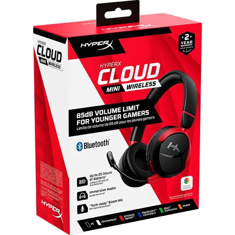 Гарнитура HyperX Cloud Mini Wireless Black/Red (7G8F1AA)