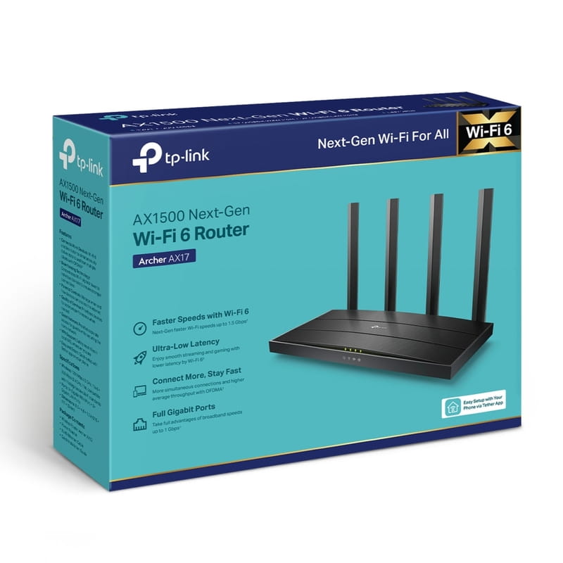 Беспроводной маршрутизатор TP-Link Archer AX17