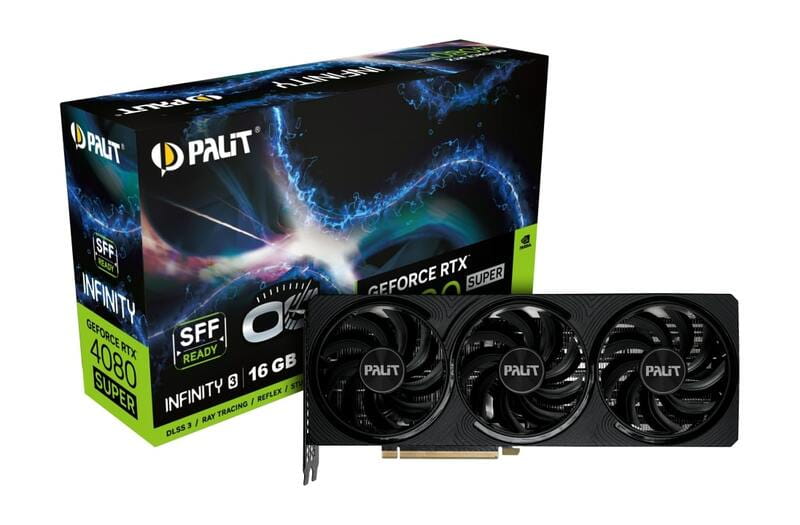 Видеокарта GF RTX 4080 Super 16GB GDDR6X Infinity 3 OC Palit (NED408SS19T2-1032S)