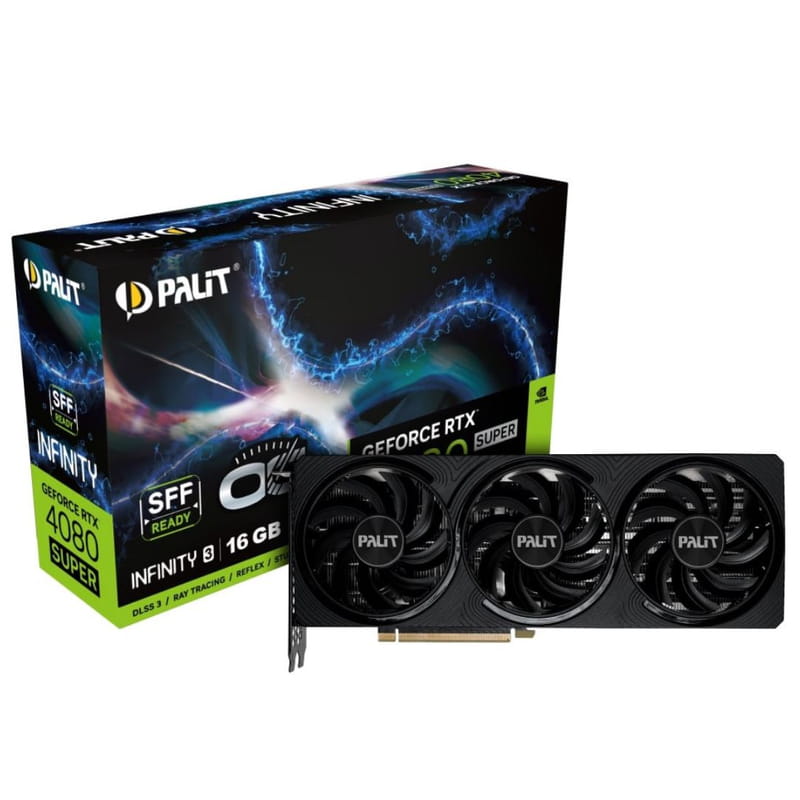 Видеокарта GF RTX 4080 Super 16GB GDDR6X Infinity 3 OC Palit (NED408SS19T2-1032S)