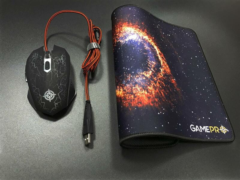 Мышь GamePro GS347 Black USB + коврик