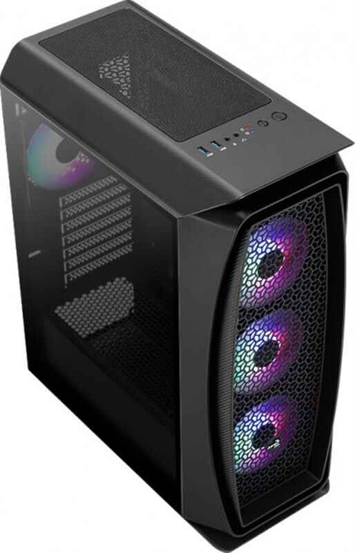 Корпус AeroCool Aero One Frost FRGB (Aero One Frost-G-BK-v1) Black без БП