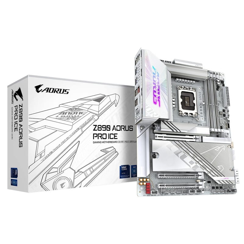 Материнська плата Gigabyte Z890 Aorus Pro Ice Socket 1851