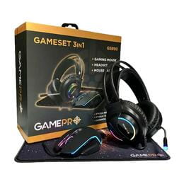 Купити Комплект GamePro Gameset 3 в 1 USB миша + ігрова поверхня + гарнітурою (GS890) Комплект GamePro Gameset 3 в 1 USB миша + ігрова поверхня + гарнітурою (GS890)