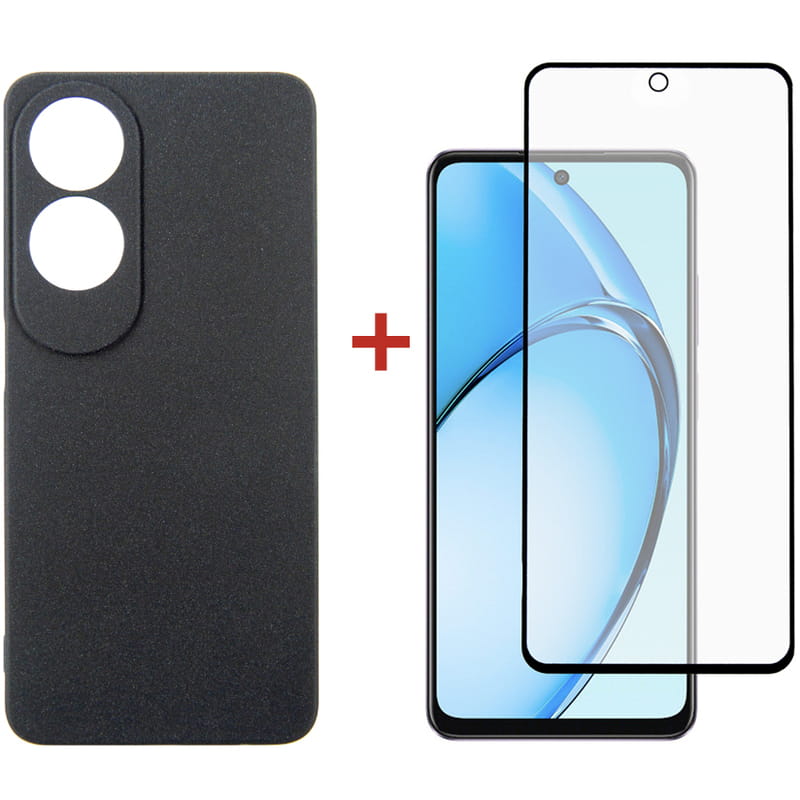 Чохол-накладка Dengos для Oppo A60 Black (DG-KM-103) + захисне скло
