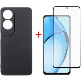 Чохол-накладка Dengos для Oppo A60 Black (DG-KM-103) + захисне скло