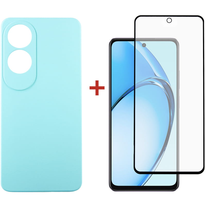Чохол-накладка Dengos для Oppo A60 Light Blue (DG-KM-105) + захисне скло