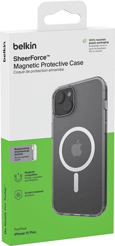 Чeхол-накладка Belkin Magnetic Protective Case для Apple iPhone 15 Plus (MSA020BTCL)