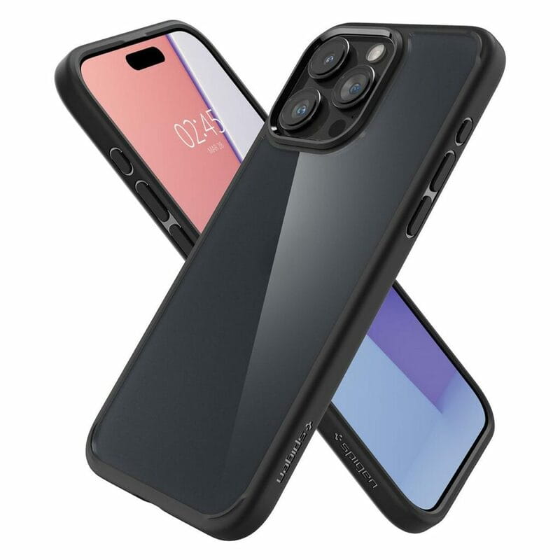 Чeхол-накладка Spigen Ultra Hybrid для Apple iPhone 15 Pro Max Frost Black (ACS06568)