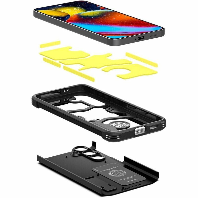 Чeхол-накладка Spigen для Samsung Galaxy S24 SM-S921 Tough Armor Black (ACS07355)