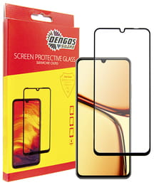 Защитное стекло Dengos для Realme C61 Black Full Glue (TGFG-372)