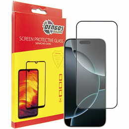 Захисне скло Dengos для Apple iPhone 16 Pro Max Black Full Glue (TGFG-369)