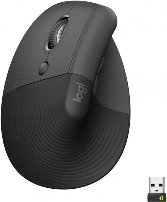 Мышь беспроводная Logitech Lift Left Vertical Ergonomic (910-006495) Graphite USB