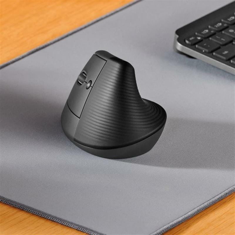 Мышь беспроводная Logitech Lift Left Vertical Ergonomic (910-006495) Graphite USB