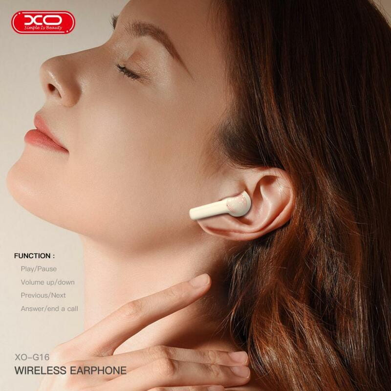 Bluetooth-гарнітура XO G16 ENC TWS White (XO-G16WH)