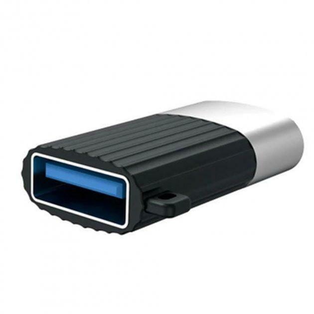 Адаптер XO NB149G USB-micro USB (F/M) Black (XO-NB149G-BK)