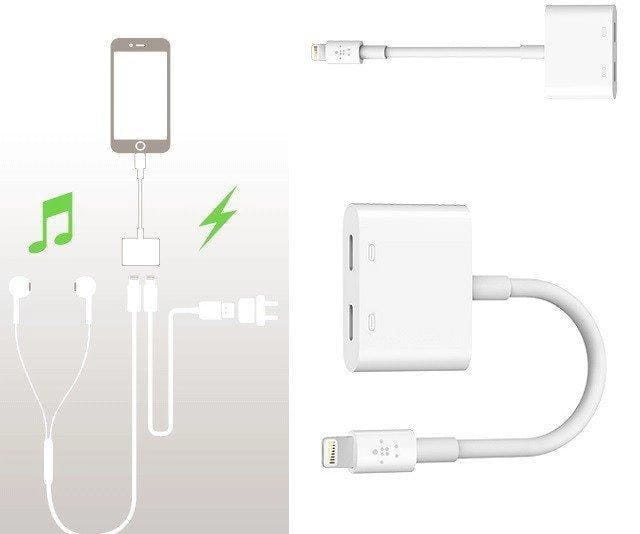 Переходник XO Lightning - 2хLightning (M/F) with control White (XO-NBR172A-WH)