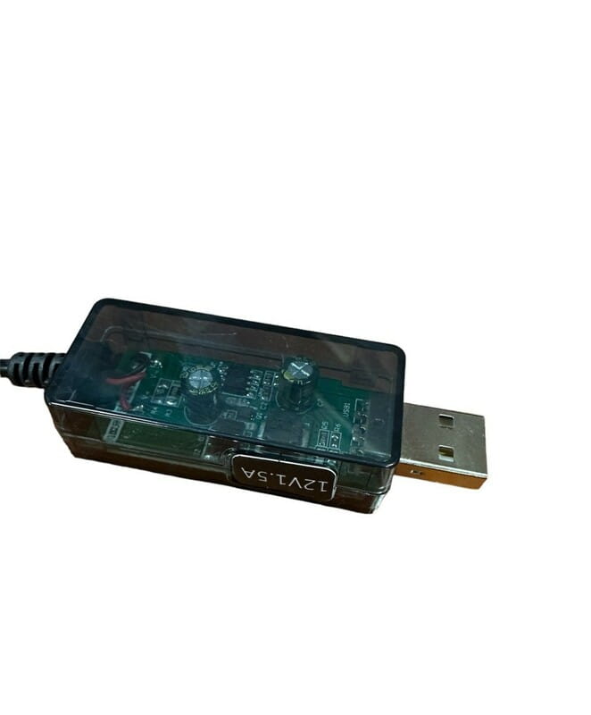 Адаптер XoKo USB -  DC (M/M), 5/12В, 0.8 м, Black (DC-5-12-1,5A)