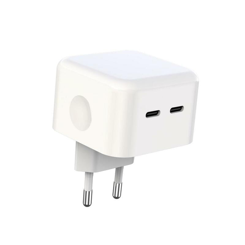 Сетевое зарядное устройство XO L102 (2USB-Cх3A) QC3.0 White (XO-L102i-WH) + кабель Lightning