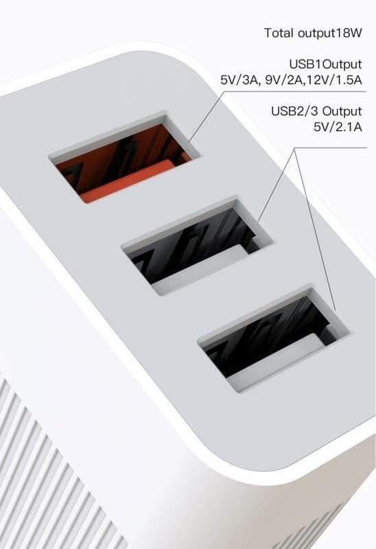 Сетевое зарядное устройство XO L72 (1USBх3A, 2USBх2.4A) White (XO-L72i-WH) + кабель Lightning