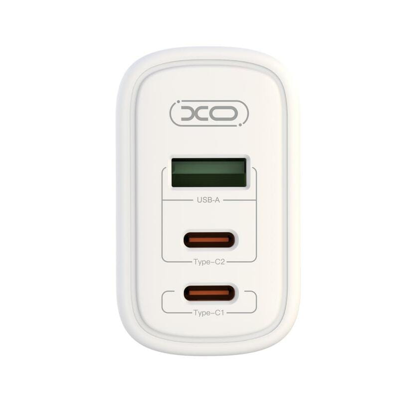 Сетевое зарядное устройство XO CE04 (1USB, 2USB-C) QC3.0 PD3.0 White (XO-CE04-WH)