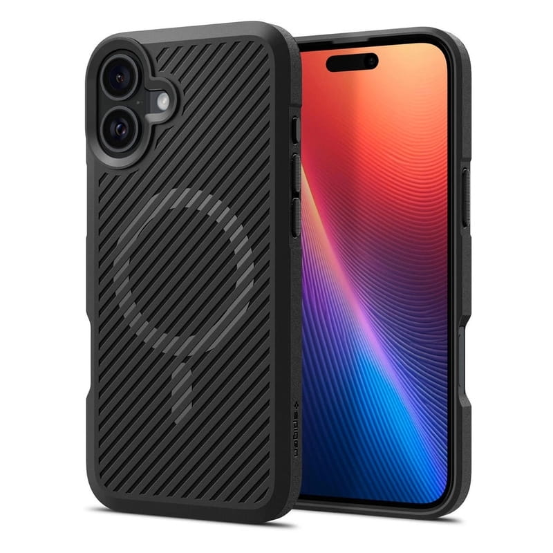 Чeхол-накладка Spigen Core Armor MagFit для Apple iPhone 16 Matte Black (ACS08221)