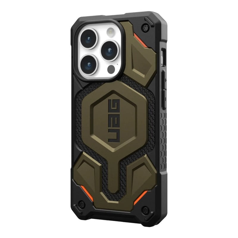 Чeхол-накладка Urban Armor Gear для Apple iPhone 15 Pro Max Monarch Pro Magsafe Kevlar Elemental Green (11422211397B)