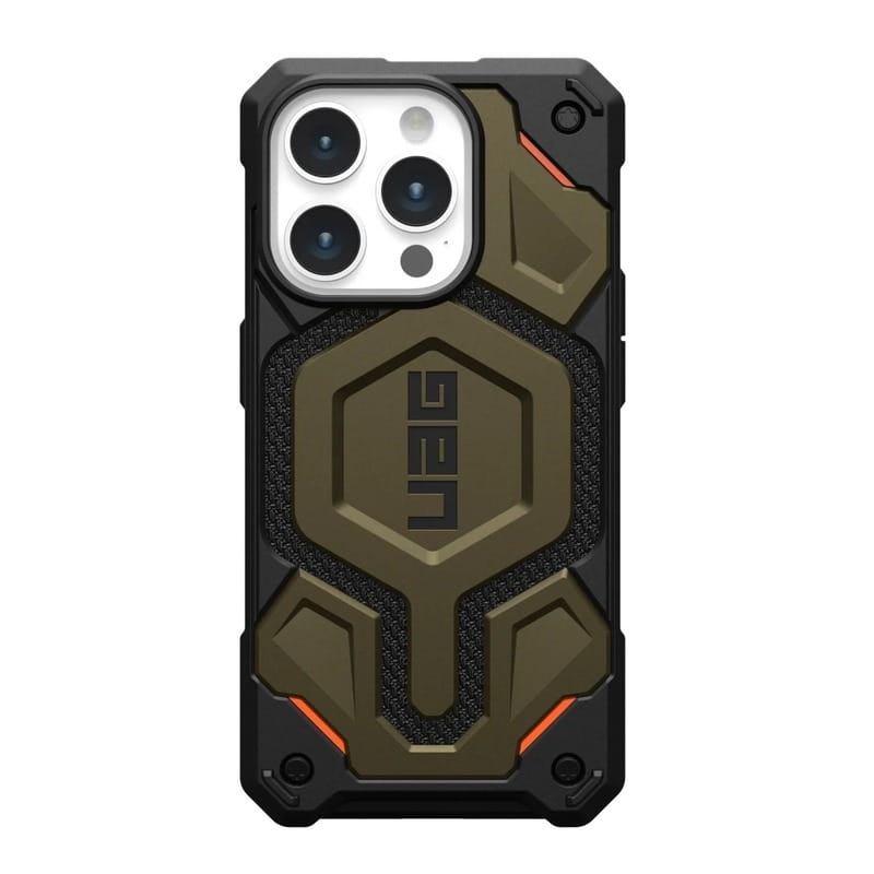 Чeхол-накладка Urban Armor Gear для Apple iPhone 15 Pro Max Monarch Pro Magsafe Kevlar Elemental Green (11422211397B)