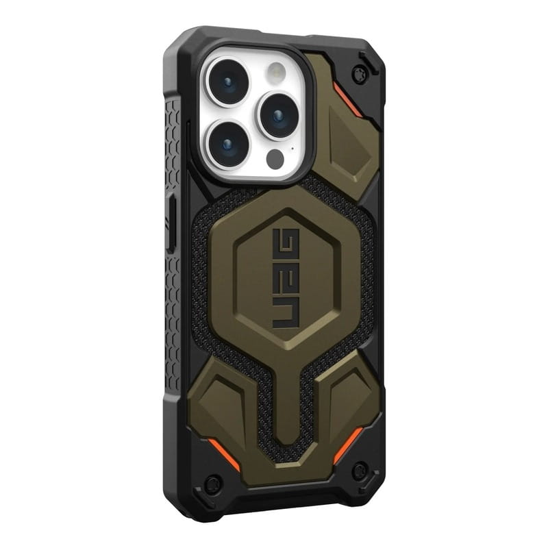 Чeхол-накладка Urban Armor Gear для Apple iPhone 15 Pro Max Monarch Pro Magsafe Kevlar Elemental Green (11422211397B)