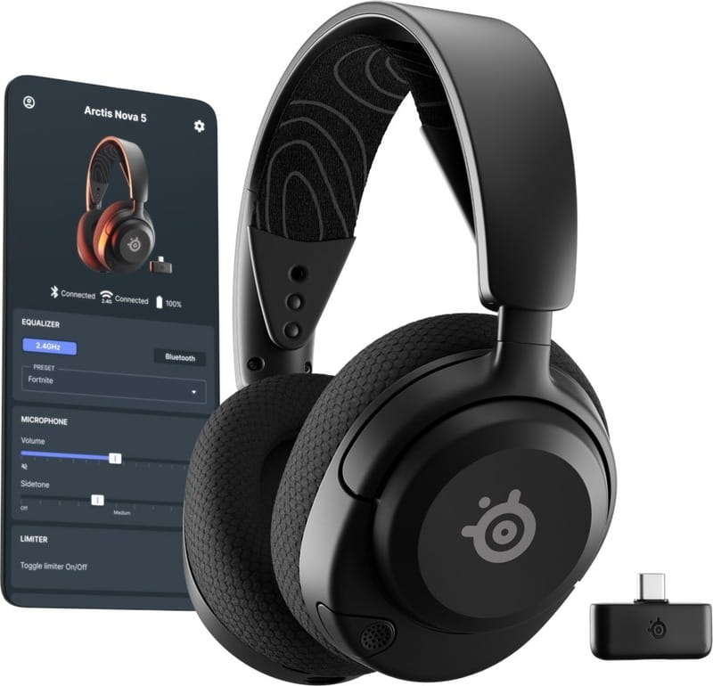 Bluetooth-гарнитура SteelSeries Arctis Nova 5 Wireless Black (61670)