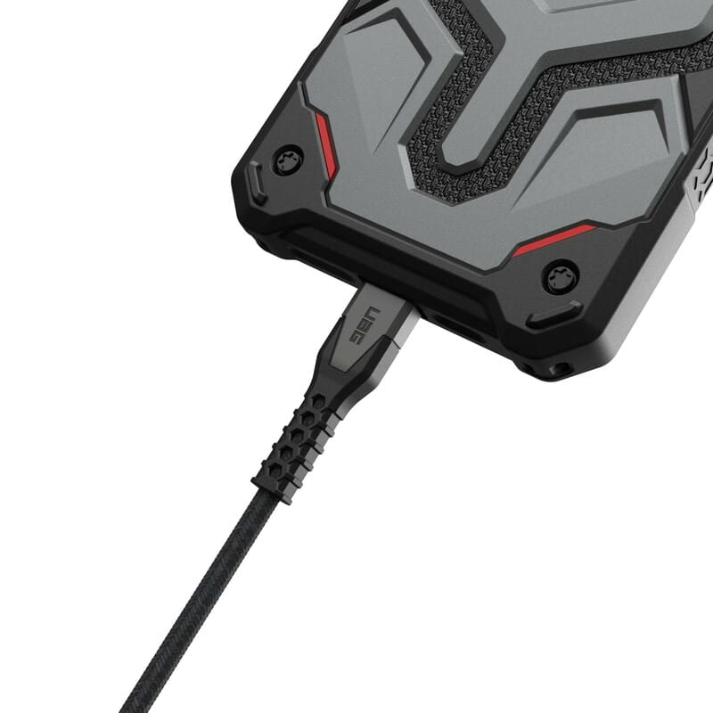 Кабель Urban Armor Gear Rugged Kevlar USB Type-C - USB Type-C (M/M), 1.5 м, Black/Gray (9B4413114030)