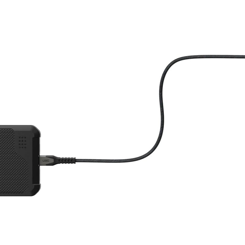Кабель Urban Armor Gear Rugged Kevlar USB Type-C - USB Type-C (M/M), 1.5 м, Black/Gray (9B4413114030)