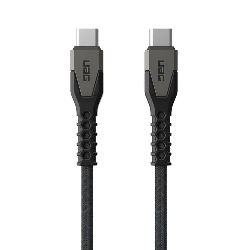 Кабель Urban Armor Gear Rugged Kevlar USB Type-C - USB Type-C (M/M), 1.5 м, Black/Gray (9B4413114030)