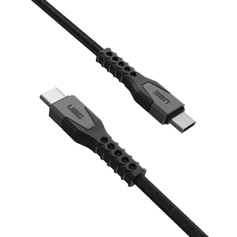 Кабель Urban Armor Gear Rugged Kevlar USB Type-C - USB Type-C (M/M), 1.5 м, Black/Gray (9B4413114030)