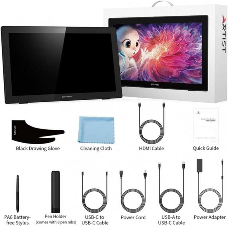 Графічний монітор XP-Pen Artist 22 (2nd Generation) Black (ArtistCD220F_EU)