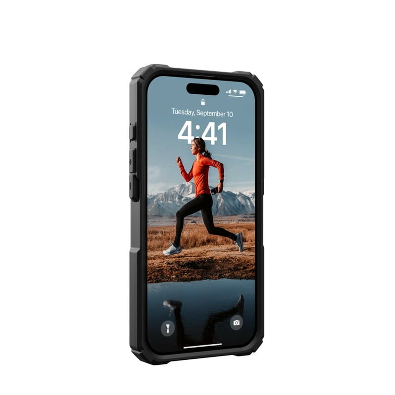 Чохол-накладка Urban Armor Gear для Apple iPhone 15 Pro Plasma XTE Magsafe Black/Orange (114442114097)