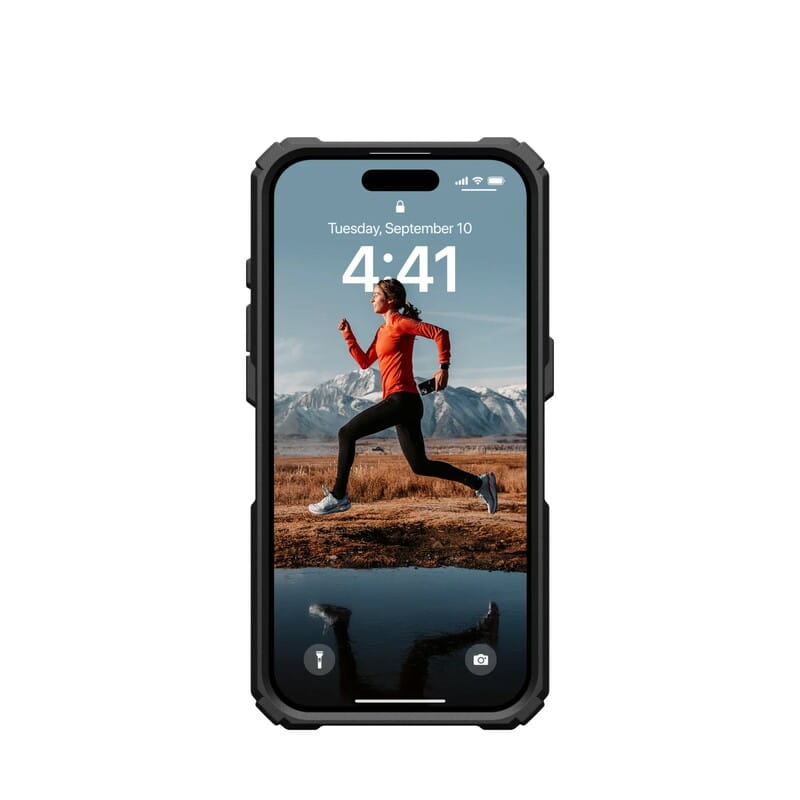 Чохол-накладка Urban Armor Gear для Apple iPhone 15 Pro Plasma XTE Magsafe Black/Orange (114442114097)