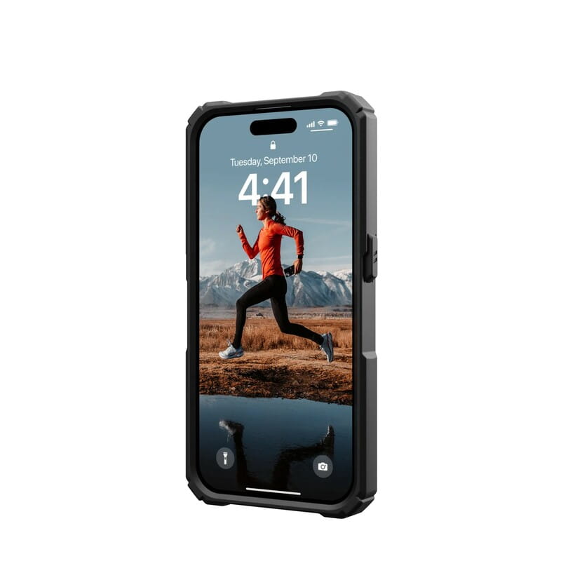 Чeхол-накладка Urban Armor Gear для Apple iPhone 15 Pro Plasma XTE Magsafe Black/Orange (114442114097)