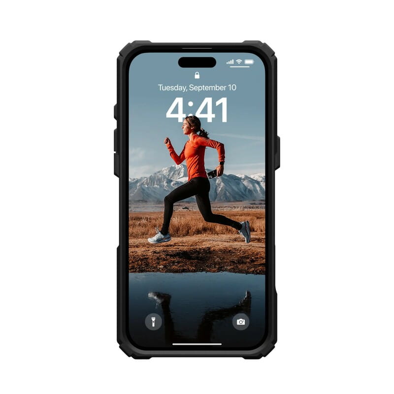 Чохол-накладка Urban Armor Gear для Apple iPhone 16 Plus Plasma XTE MagSafe Black/Orange (114473114097)