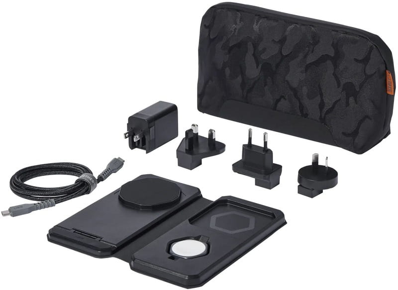 Беспроводное зарядное устройство Urban Armor Gear Travel Charger 25W 3 in 1 Black/Grey (9B4412114030)