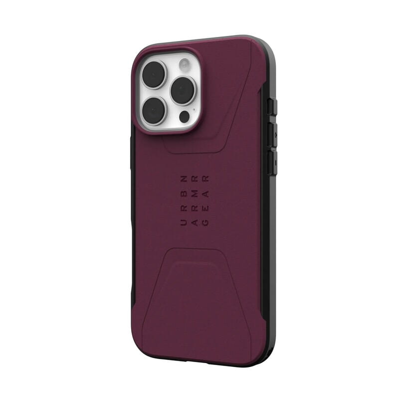 Чeхол-накладка Urban Armor Gear для Apple iPhone 16 Pro Max Civilian Magsafe Bordeaux (114445119049)