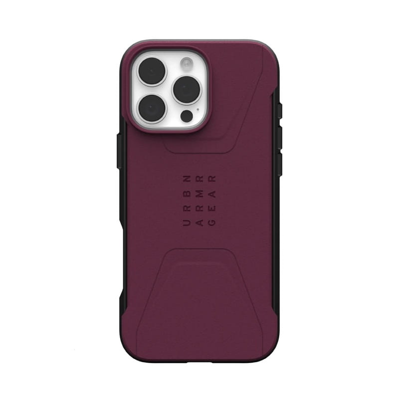 Чeхол-накладка Urban Armor Gear для Apple iPhone 16 Pro Max Civilian Magsafe Bordeaux (114445119049)