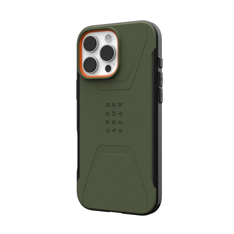 Чeхол-накладка Urban Armor Gear Civilian Magsafe для Apple iPhone 16 Pro Max Olive Drab (114445117272)