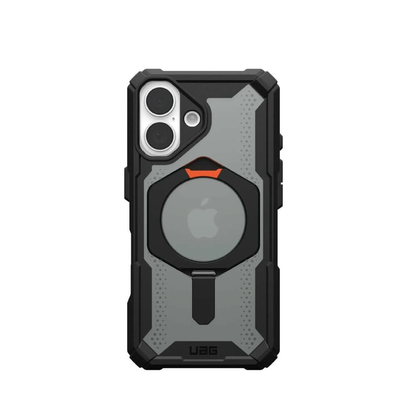 Чохол-накладка Urban Armor Gear Plasma XTE MagSafe для Apple iPhone 16 Black/Orange (114476114097)