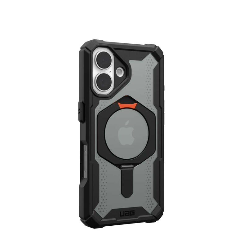 Чeхол-накладка Urban Armor Gear Plasma XTE MagSafe для Apple iPhone 16 Black/Orange (114476114097)