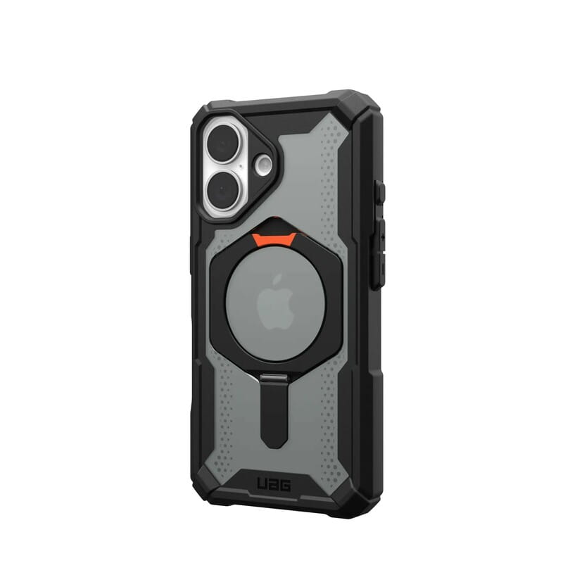 Чeхол-накладка Urban Armor Gear Plasma XTE MagSafe для Apple iPhone 16 Black/Orange (114476114097)