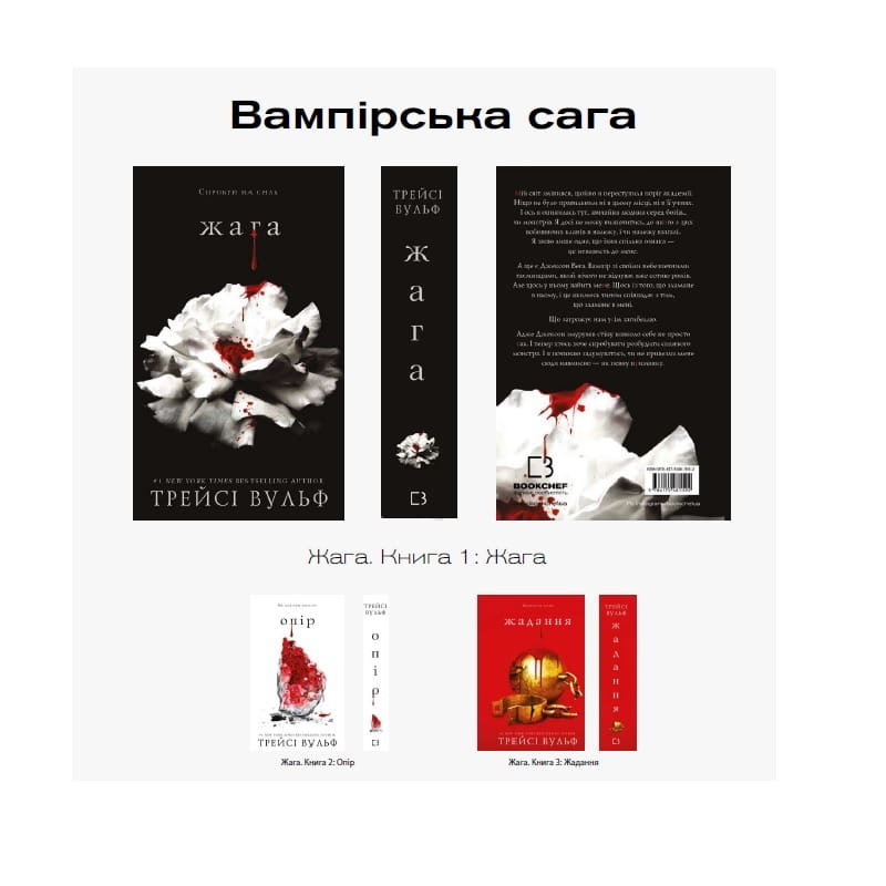 Вампирская сага: комплект из 3-х книг (Жажда. Книга 1 + Сопротивление. Книга 2 + Желание. Книга 3)